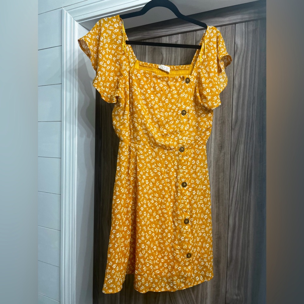 M Yellow Mini Dress